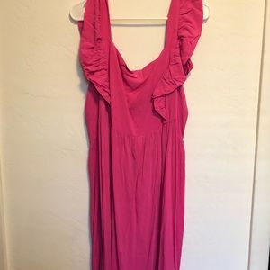Pink maxi dress